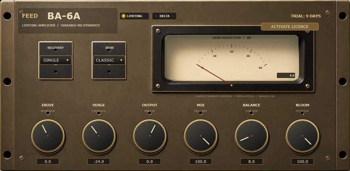 FEED BA-6A plugin interface