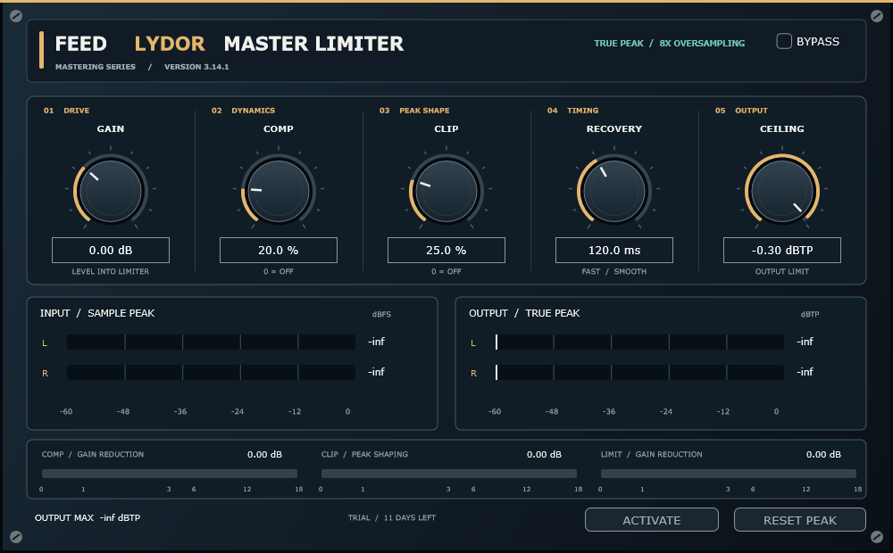 FEED LYDOR plugin interface